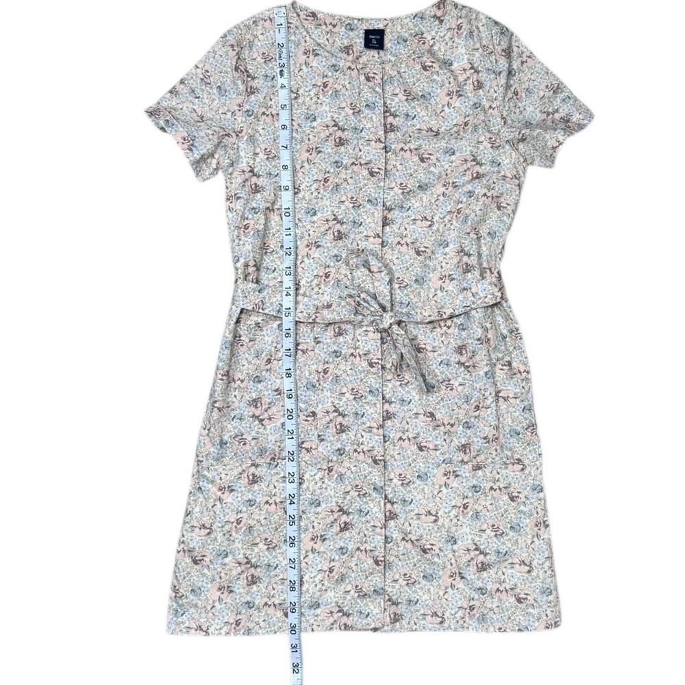 GAP Kids Floral Tie-Belt Dress with Button Front - Size Girls XL - Picture 4 of 6